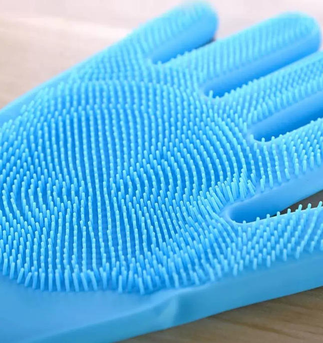 Pet grooming glove style B detail image